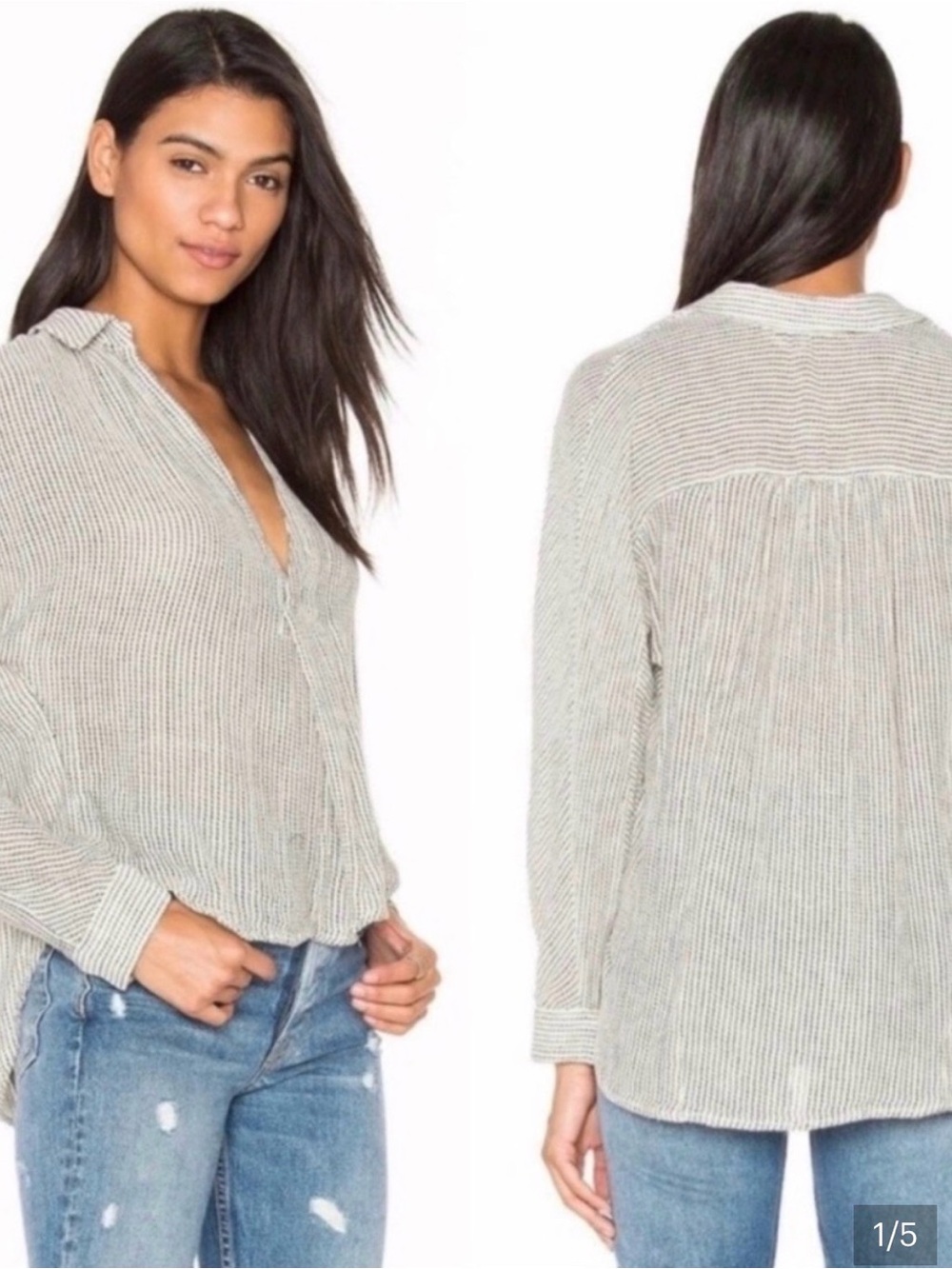 Free People Such Good Things Cotton Gauze Top Small Boho Breezy Effortless
